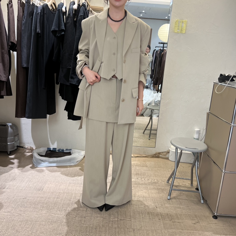 W AND J東大門㊣代購女士新款時尚職業人氣休閑夾克含腰帶W AND J夾克