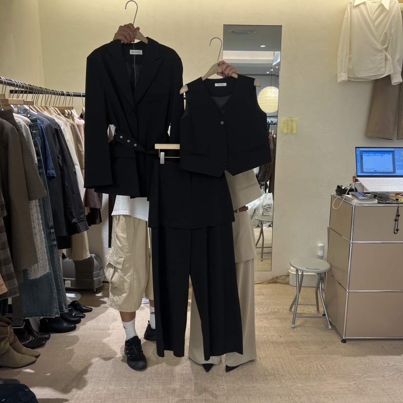 W AND J東大門㊣直郵女裝新款推薦真品熱賣休閑套裝三件套W AND J套裝圖色2