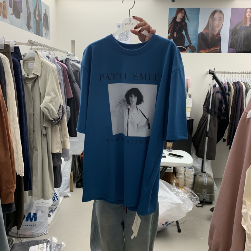 SOLD OUT韓國代購㊣女士新款時尚推薦25秋冬休閑熱賣真品T恤SOLD OUTT恤圖色2