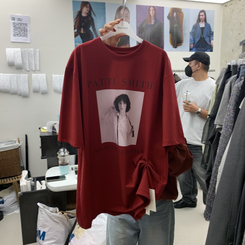 SOLD OUT韓國代購㊣女士新款時尚推薦25秋冬休閑熱賣真品T恤SOLD OUTT恤圖色3