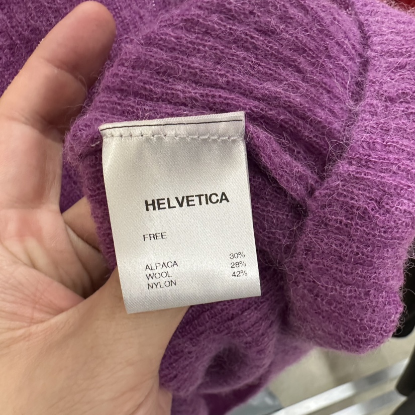 HELVETICA韓國直郵㊣女裝新品時尚職業人氣針織衫羊駝毛開衫HELVETICA針織衫