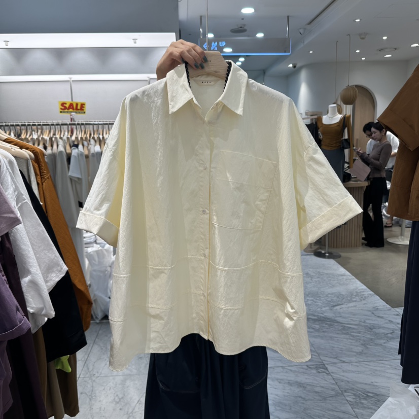 REVE-L東大門㊣代購女士新品25秋冬真品人氣職業襯衫蕾絲衫REVE-L襯衫/蕾絲衫圖色2