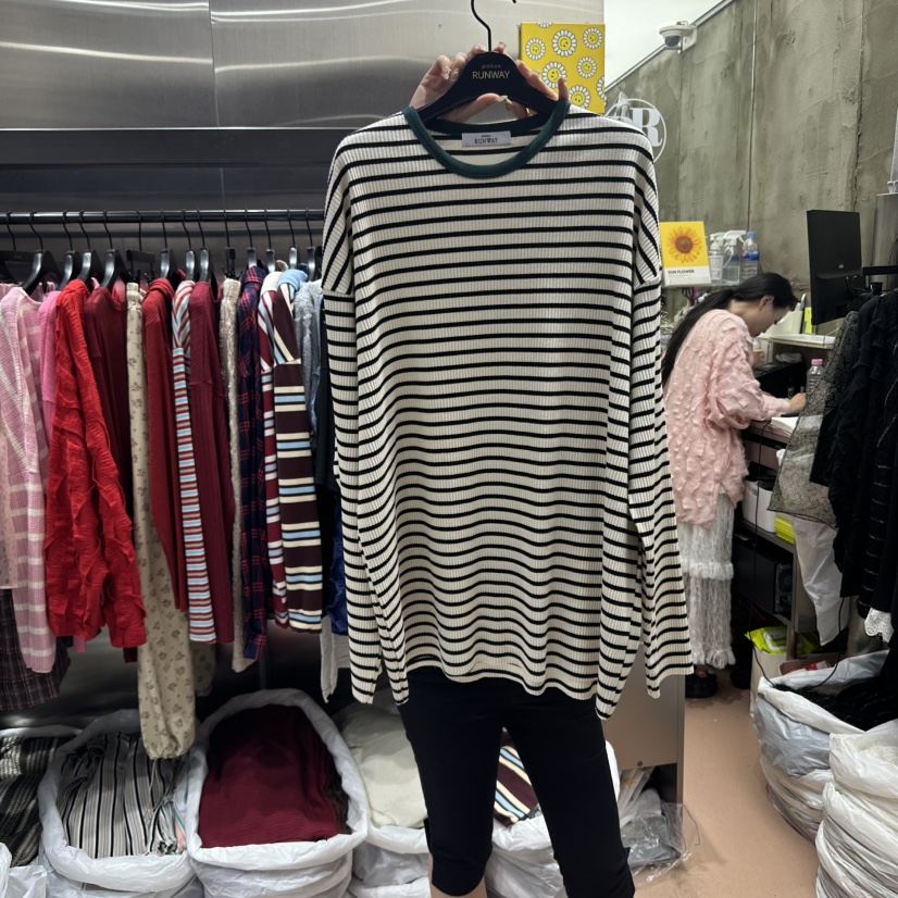 RUNWAY-런웨이韓國直郵㊣女士新品25秋冬真品熱賣休閑長袖T恤RUNWAY長袖T恤圖色3