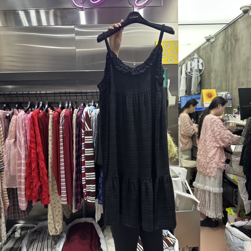 RUNWAY-런웨이韓國代購㊣女士新品職業休閑時尚連衣裙格紋RUNWAY連衣裙圖色2