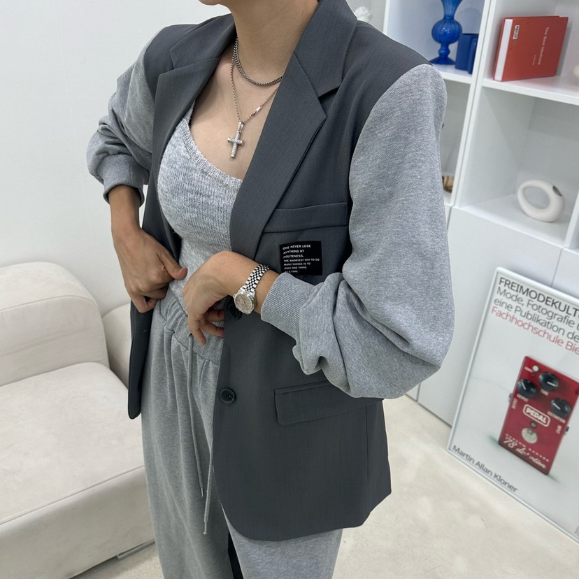 SOUIT東大門㊣直郵女裝新款25秋冬休閑職業人氣推薦真品夾克SOUIT by mabel-L夾克