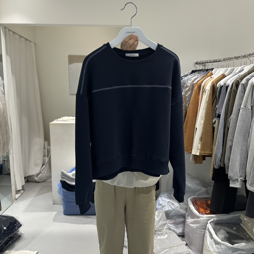 LORING RE I東大門㊣實拍女士新品職業休閑真品時尚25秋冬衛衣LORING RE-I/BARE衛衣圖色3