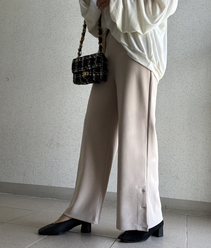 I BLLE韓國直郵㊣女士新品真品25秋冬休閑推薦時尚熱賣休閑褲I BLLE休閑褲