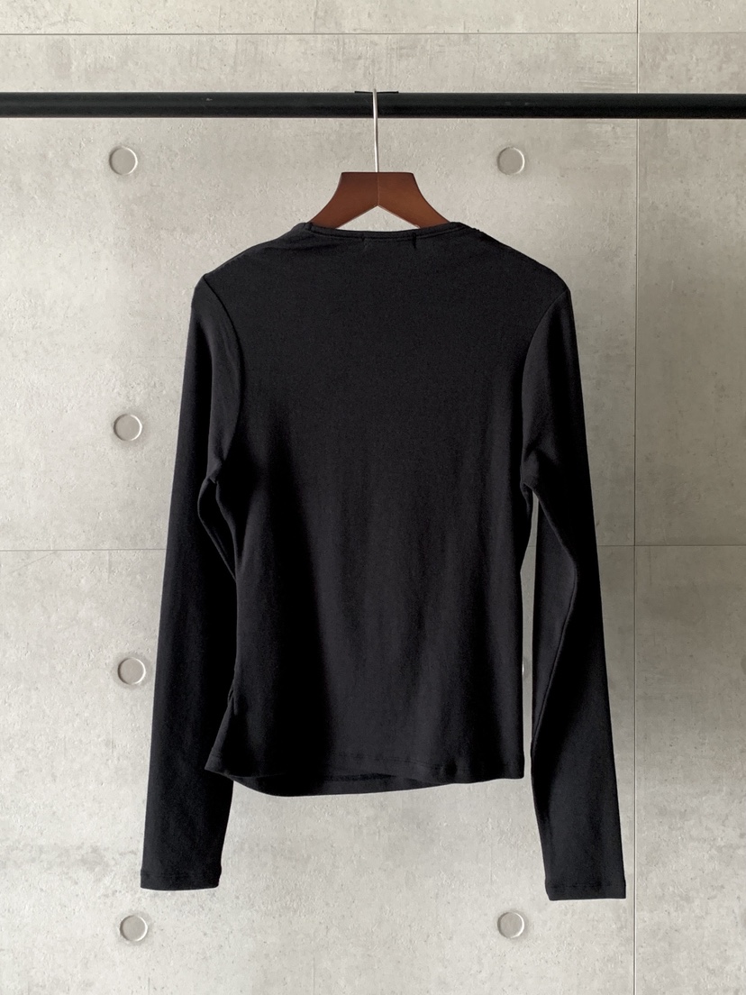 DAVICHI東大門㊣直郵女士新品25秋冬真品職業熱賣推薦長袖T恤DAVICHI長袖T恤