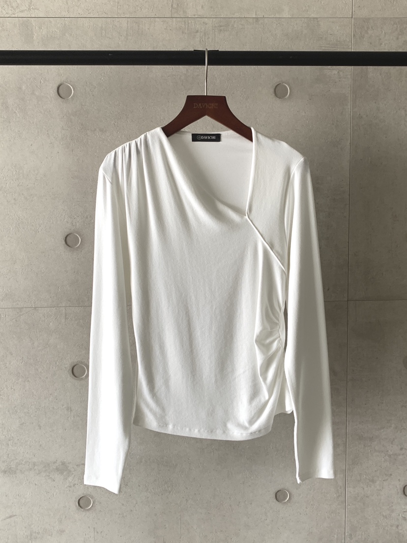DAVICHI東大門㊣直郵女士新品25秋冬真品職業熱賣推薦長袖T恤DAVICHI長袖T恤