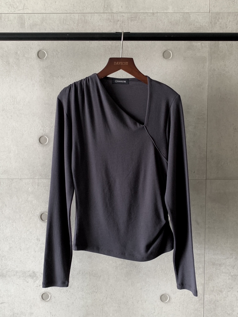 DAVICHI東大門㊣直郵女士新品25秋冬真品職業熱賣推薦長袖T恤DAVICHI長袖T恤圖色2