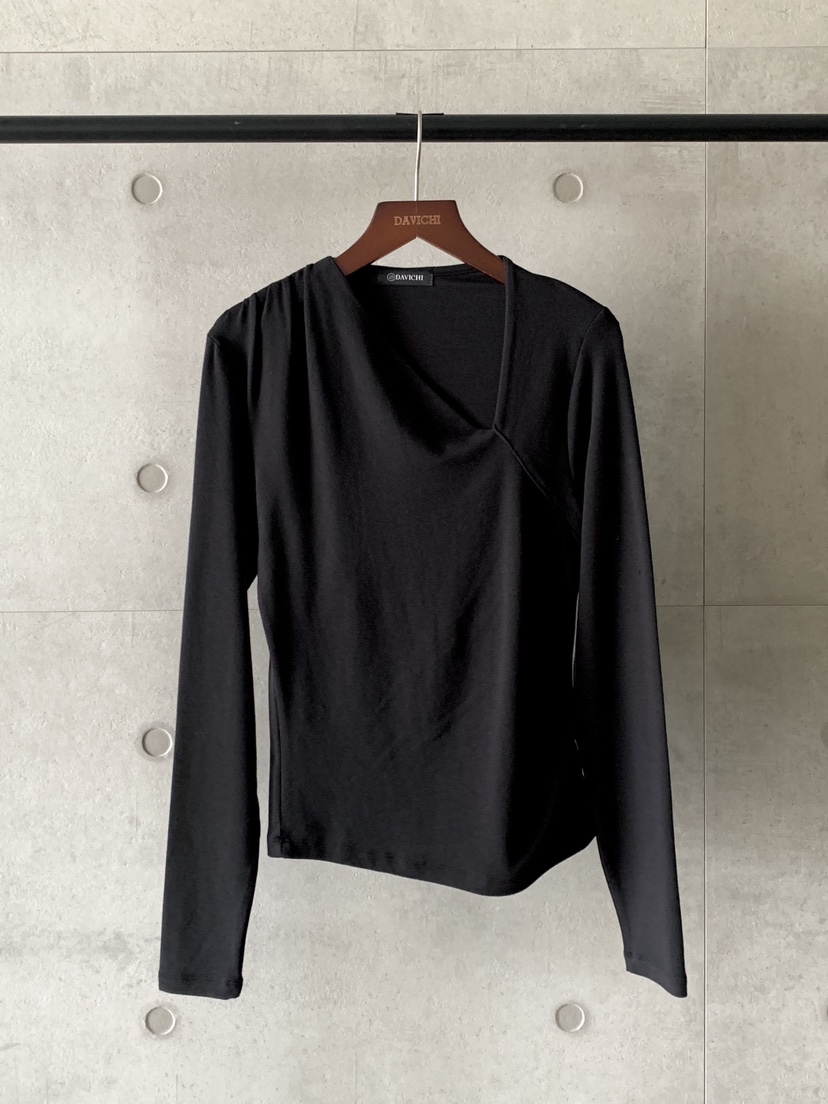 DAVICHI東大門㊣直郵女士新品25秋冬真品職業熱賣推薦長袖T恤DAVICHI長袖T恤圖色3