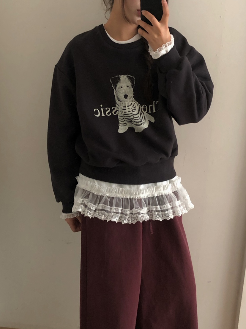 ONDO-P東大門㊣實拍女士新品人氣時尚25秋冬推薦衛衣兩面可穿ONDO-P衛衣