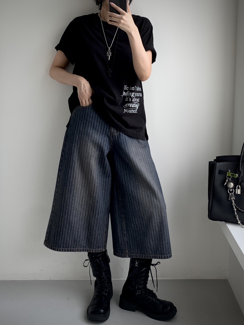 DAVICHI東大門㊣直郵女裝新款真品休閑熱賣25秋冬牛仔褲含腰帶DAVICHI牛仔褲