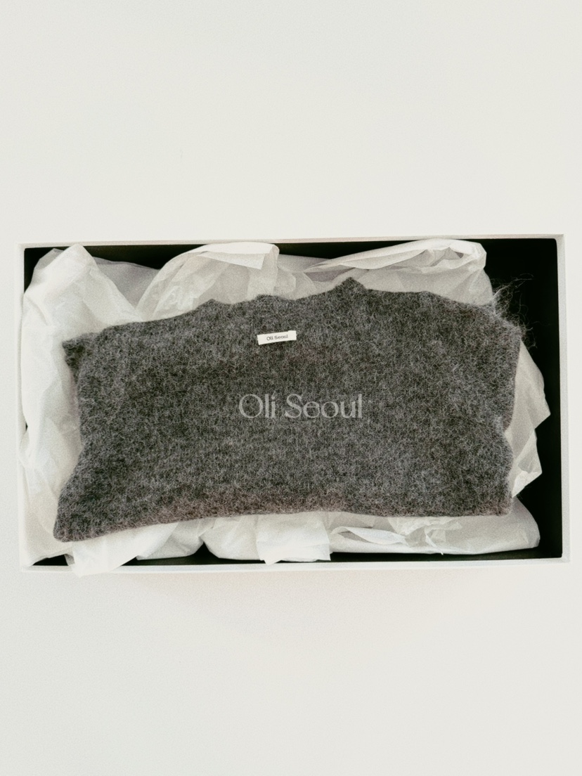 OLI SEOUL東大門㊣直郵女士新品25秋冬職業真品針織衫馬海毛OLI SEOUL針織衫