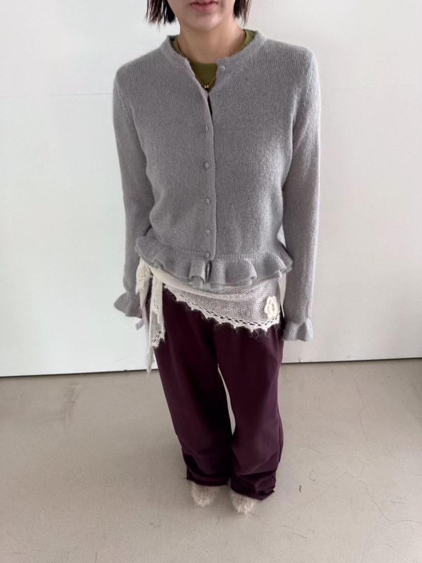OLI SEOUL東大門㊣直郵女士新品25秋冬職業真品針織衫馬海毛OLI SEOUL針織衫