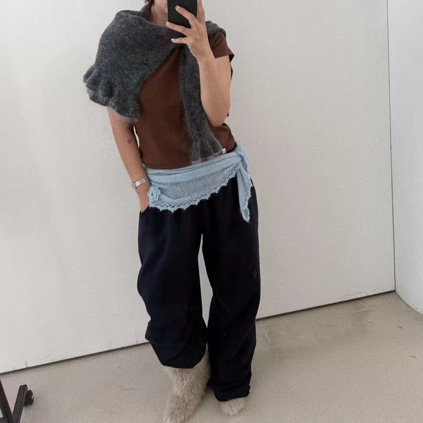 OLI SEOUL東大門㊣直郵女士新品25秋冬職業真品針織衫馬海毛OLI SEOUL針織衫