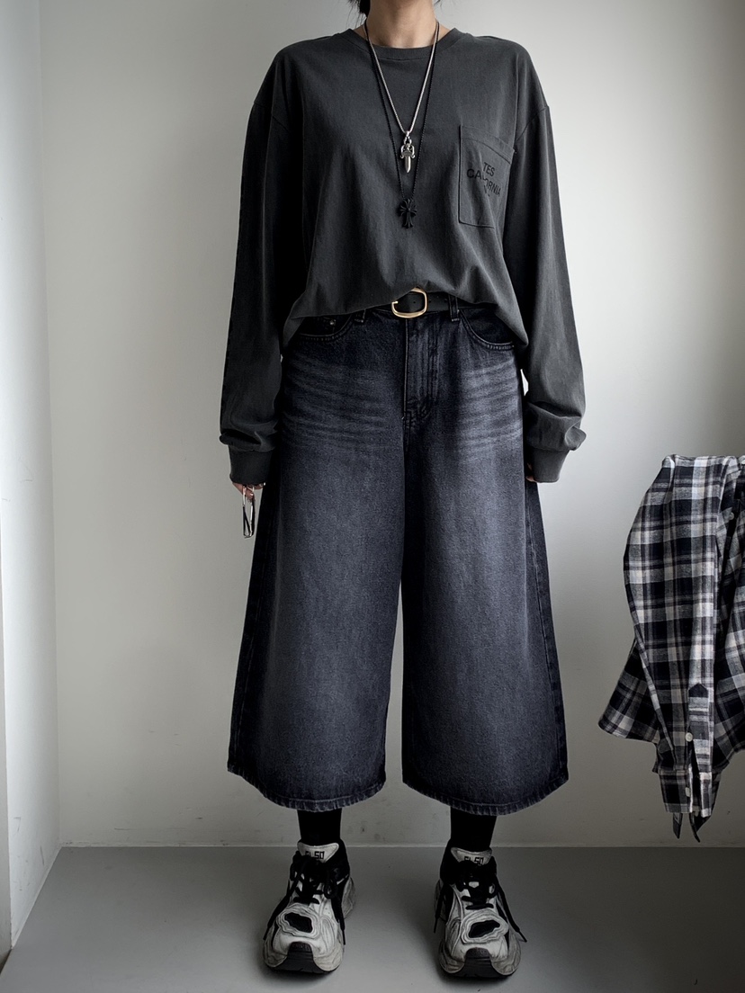 DAVICHI東大門㊣代購女裝新款真品休閑25秋冬牛仔褲含隨機腰帶DAVICHI牛仔褲