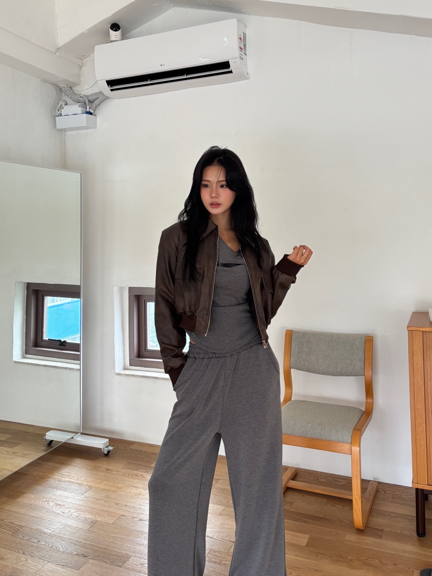 FOUREIGHT韓國直郵㊣女士新品25秋冬人氣職業真品時尚夾克皮革FOUR EIGHT夾克