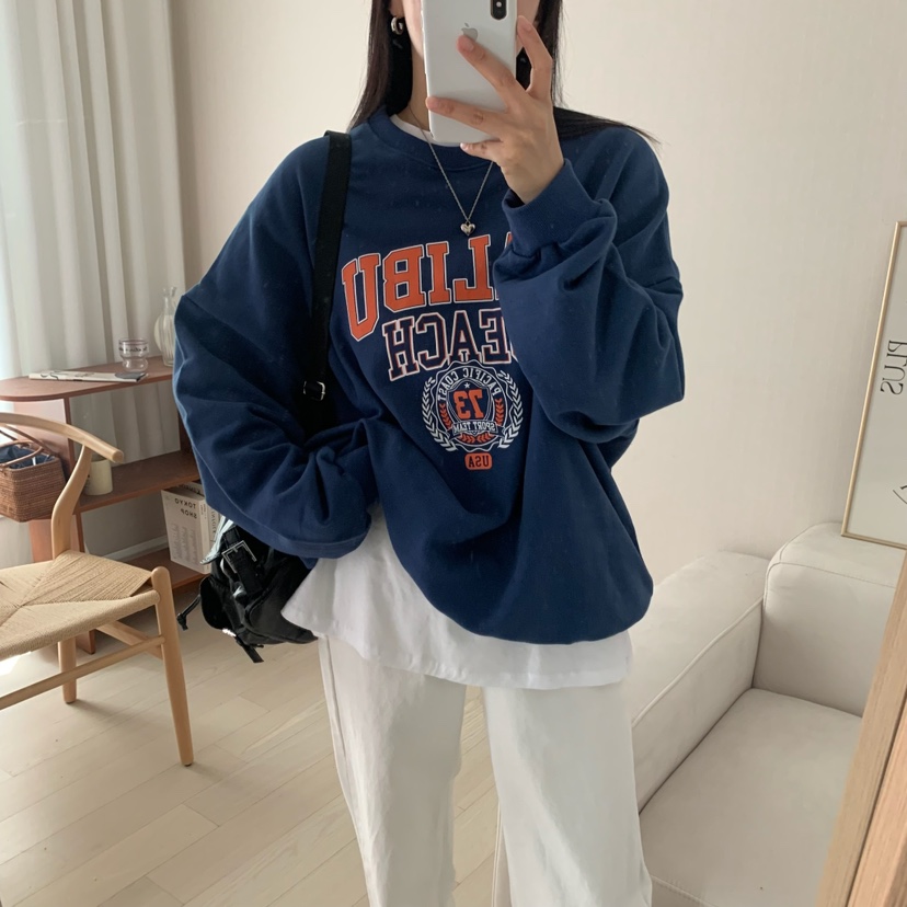 HELLO JINI東大門㊣直郵女士新款時尚推薦職業真品休閑衛衣HELLO JINI衛衣