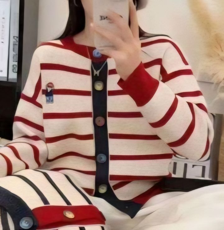RICO韓國直郵㊣女裝新款時尚25秋冬熱賣真品推薦職業針織衫bling bling/RICO針織衫
