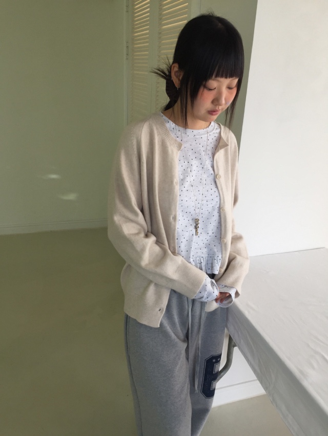 EOMPIT韓國代購㊣女裝新款時尚真品職業熱賣25秋冬針織衫開衫EOMPIT針織衫