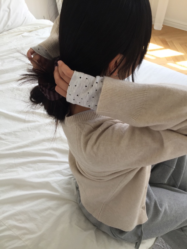 EOMPIT韓國代購㊣女裝新款時尚真品職業熱賣25秋冬針織衫開衫EOMPIT針織衫