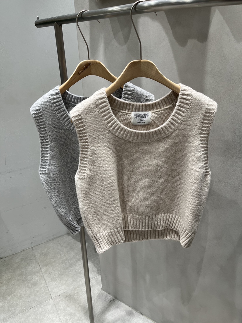 EVERCOMMERCE METICULOUSLY DESIGNED東大門㊣實拍女士新款休閑吊帶背心羊毛EVERCOMMERCE吊帶/背心