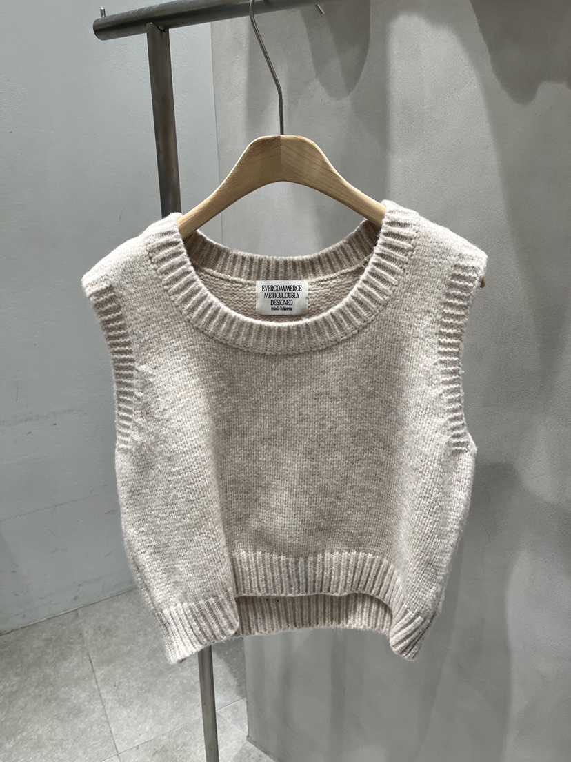 EVERCOMMERCE METICULOUSLY DESIGNED東大門㊣實拍女士新款休閑吊帶背心羊毛EVERCOMMERCE吊帶/背心圖色2