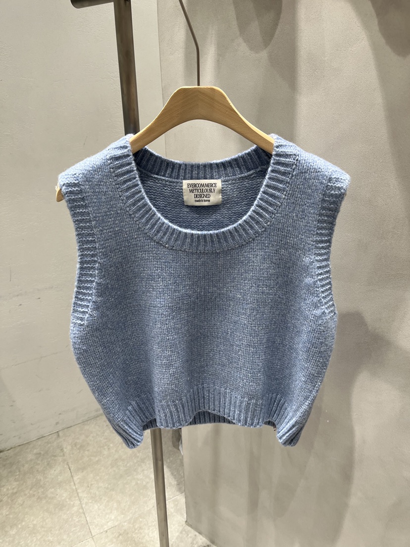 EVERCOMMERCE METICULOUSLY DESIGNED東大門㊣實拍女士新款休閑吊帶背心羊毛EVERCOMMERCE吊帶/背心圖色4