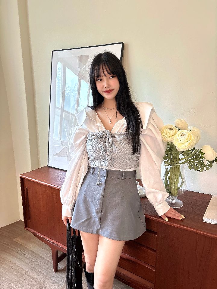 mars韓國代購㊣女士新品時尚職業真品熱賣吊帶背心不含內搭mars吊帶/背心圖色3