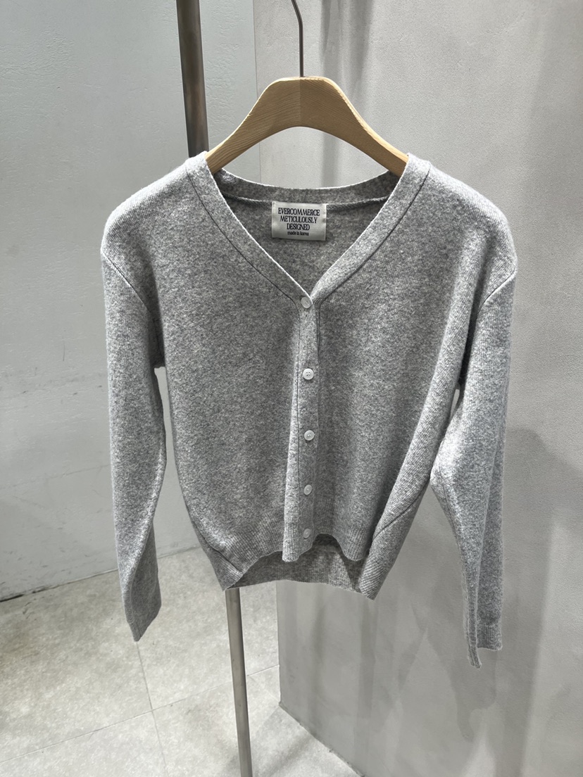 EVERCOMMERCE METICULOUSLY DESIGNED東大門㊣代購女裝新款推薦針織衫羊毛開衫EVERCOMMERCE針織衫圖色3