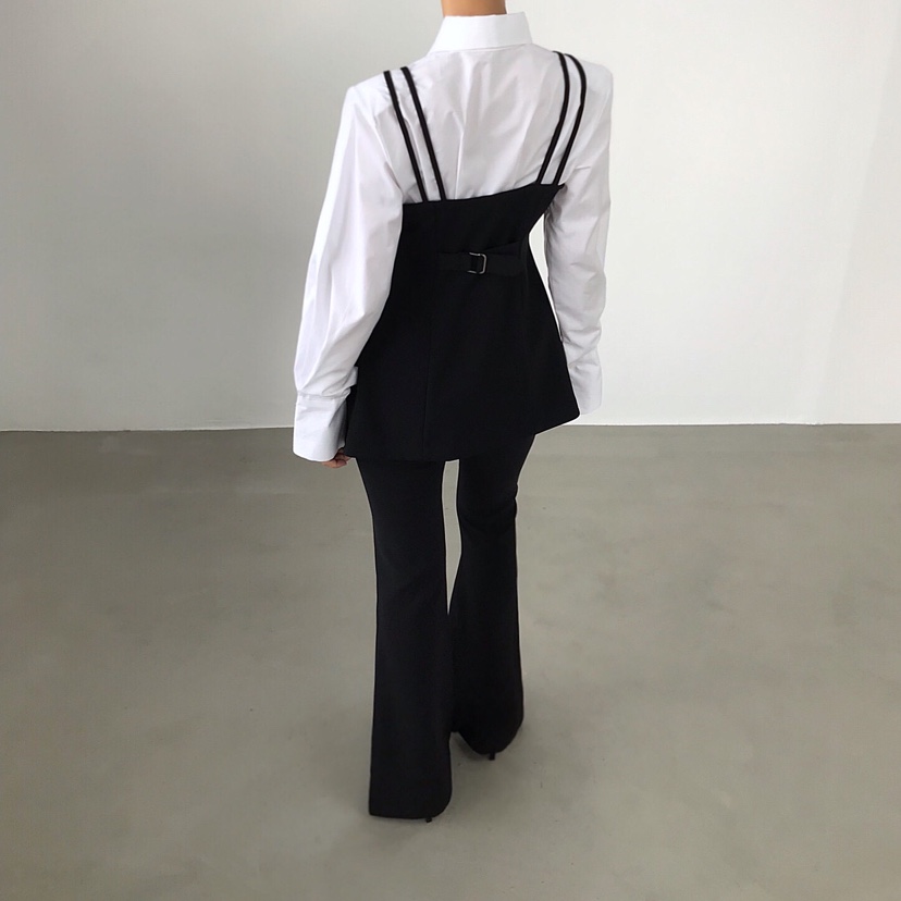 2TWO MOON韓國代購㊣女裝新款休閑推薦真品25秋冬時尚馬甲2TWO MOON馬甲