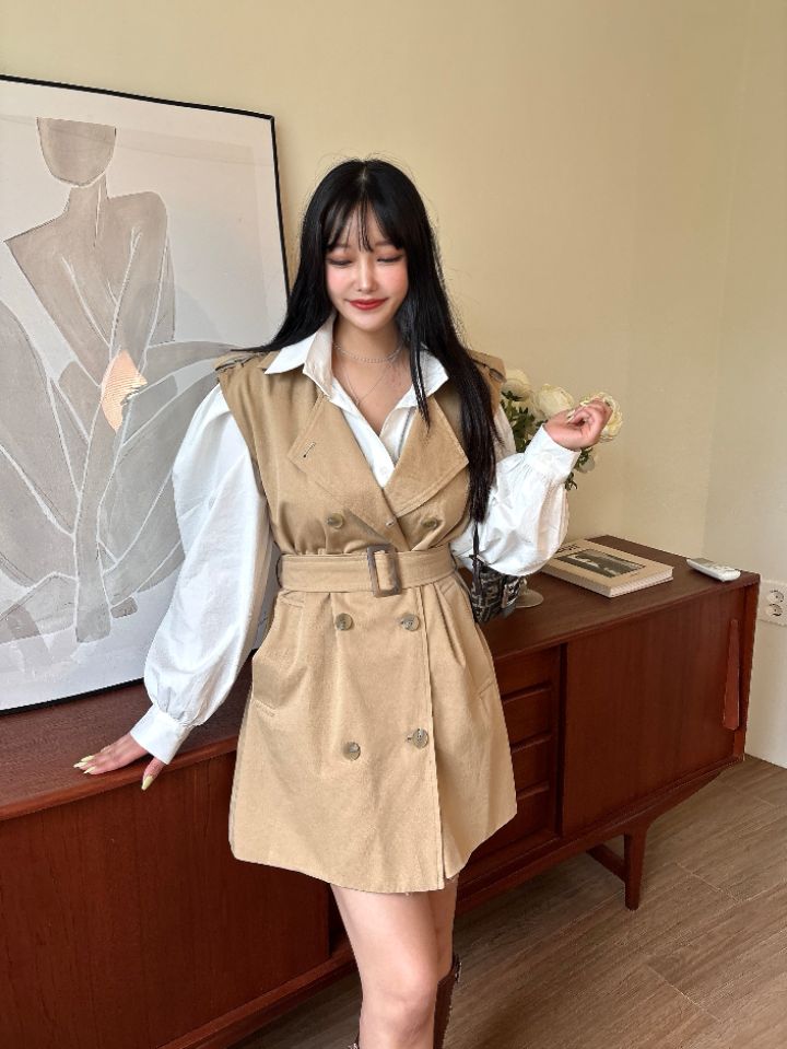 mars東大門㊣直郵女裝新品職業時尚人氣連衣裙不含內搭含腰帶mars連衣裙