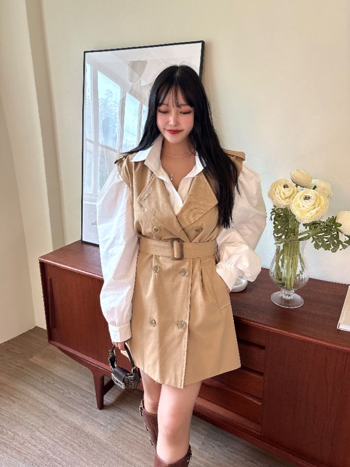 mars東大門㊣直郵女裝新品職業時尚人氣連衣裙不含內搭含腰帶mars連衣裙