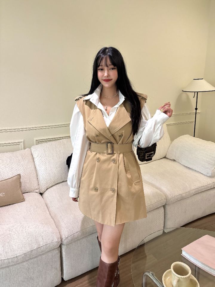 mars東大門㊣直郵女裝新品職業時尚人氣連衣裙不含內搭含腰帶mars連衣裙