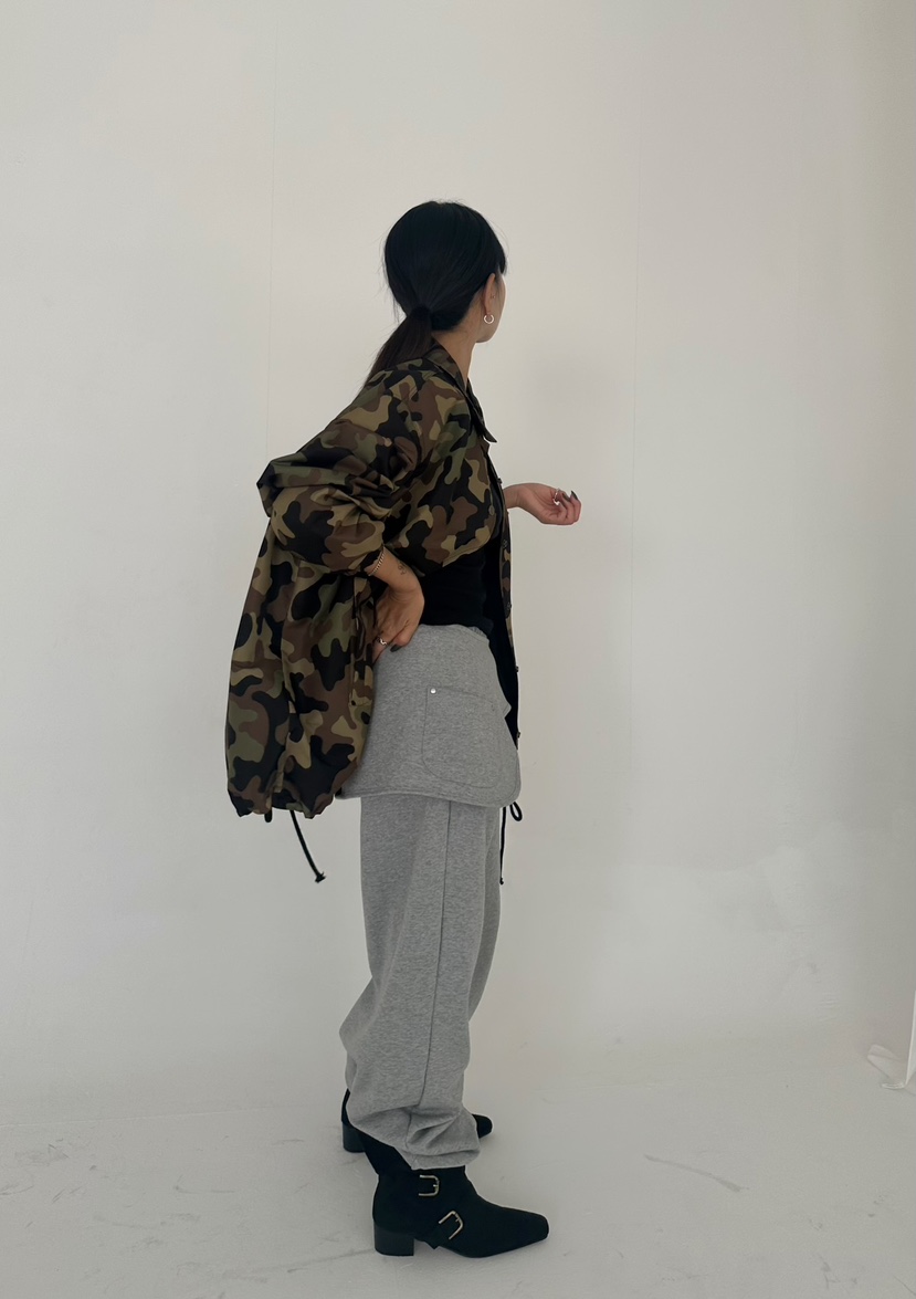 BYRING韓國代購㊣女裝新款熱賣休閑真品25秋冬推薦夾克迷彩BYRING夾克