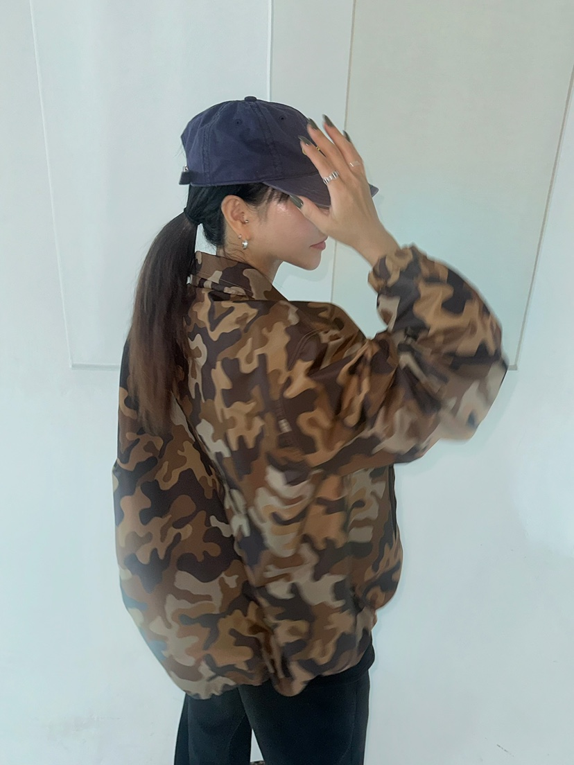 BYRING韓國代購㊣女裝新款熱賣休閑真品25秋冬推薦夾克迷彩BYRING夾克