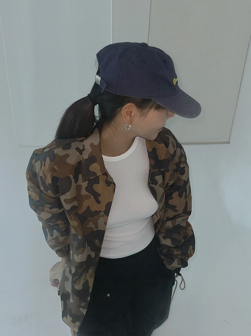 BYRING韓國代購㊣女裝新款熱賣休閑真品25秋冬推薦夾克迷彩BYRING夾克