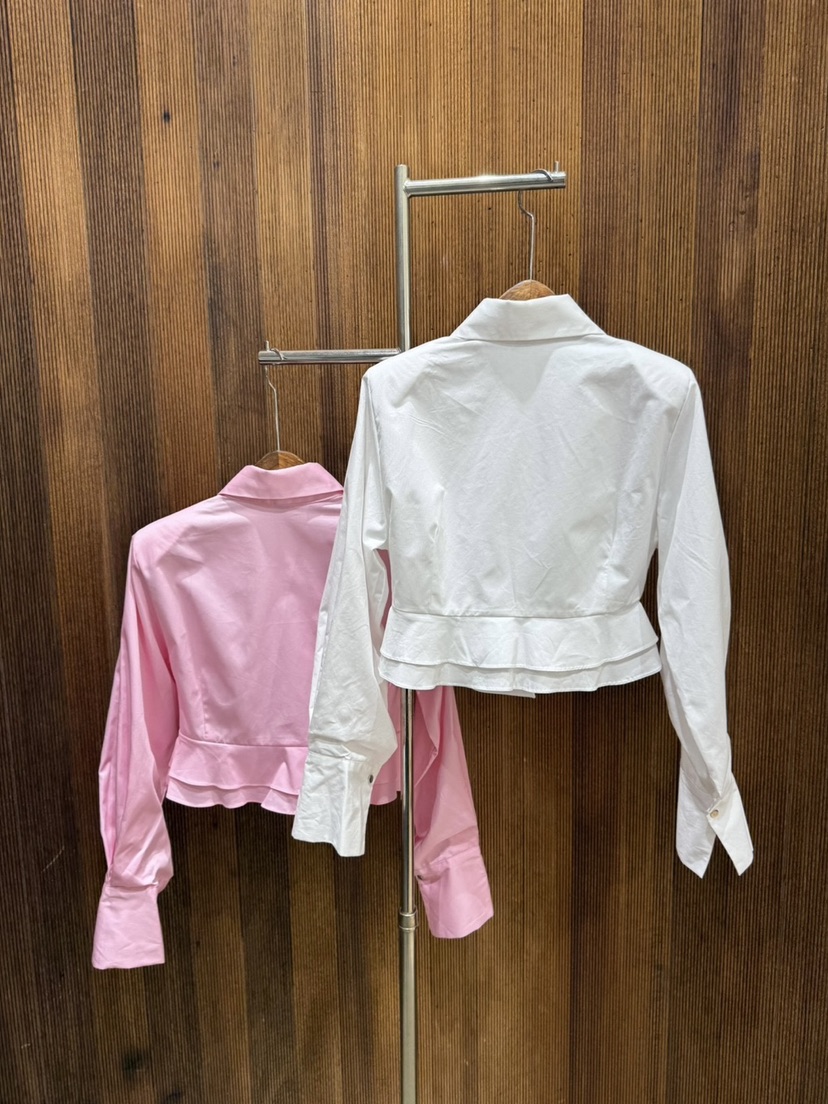 2TWO MOON東大門㊣直郵女裝新品推薦職業真品襯衫蕾絲衫短款2TWO MOON襯衫/蕾絲衫