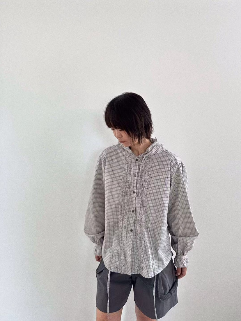 OLI SEOUL東大門㊣代購女士新品25秋冬休閑推薦襯衫蕾絲衫OLI SEOUL襯衫/蕾絲衫