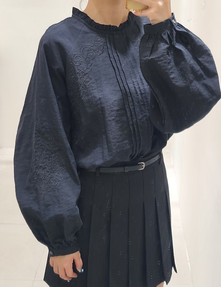 FEMME東大門㊣實拍女士新款人氣熱賣休閑職業襯衫蕾絲衫蕾絲FEMME襯衫/蕾絲衫圖色2
