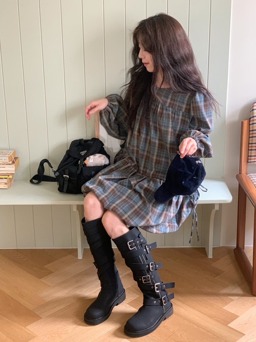 BEFORE SUNRISE東大門㊣直郵女士新款熱賣推薦休閑25秋冬連衣裙BEFORE SUNRISE連衣裙