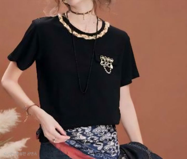 RICO韓國直郵㊣女裝新款職業休閑推薦時尚人氣熱賣真品25秋冬T恤bling bling/RICOT恤