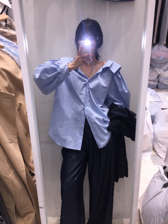 mars東大門㊣實拍女士新品人氣職業休閑25秋冬時尚襯衫蕾絲衫mars襯衫/蕾絲衫