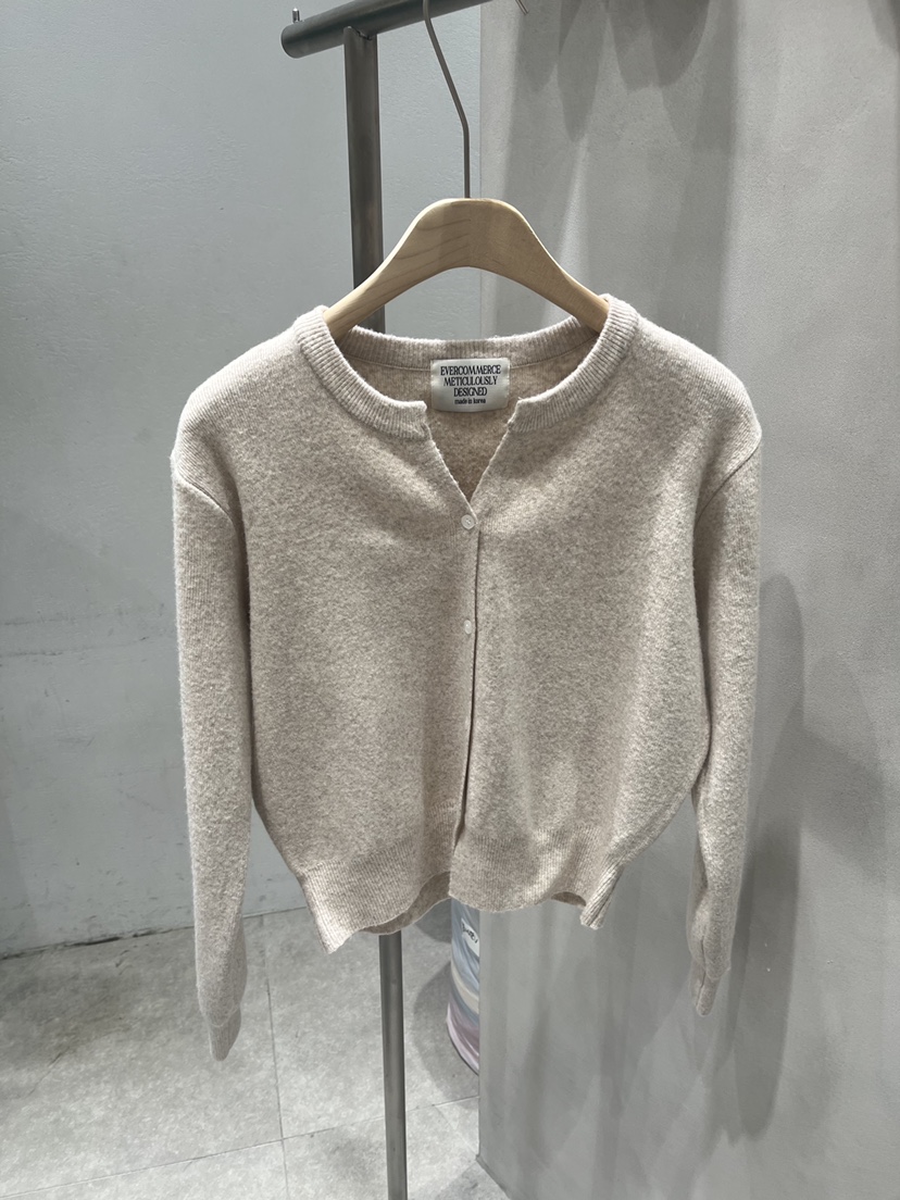 EVERCOMMERCE METICULOUSLY DESIGNED韓國直郵㊣女士新品推薦針織衫羊毛開衫EVERCOMMERCE針織衫