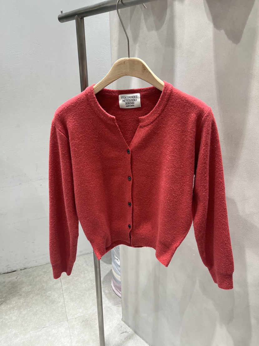 EVERCOMMERCE METICULOUSLY DESIGNED韓國直郵㊣女士新品推薦針織衫羊毛開衫EVERCOMMERCE針織衫圖色2