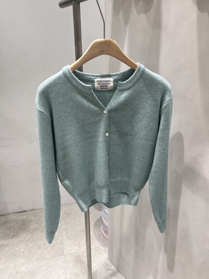 EVERCOMMERCE METICULOUSLY DESIGNED韓國直郵㊣女士新品推薦針織衫羊毛開衫EVERCOMMERCE針織衫圖色4