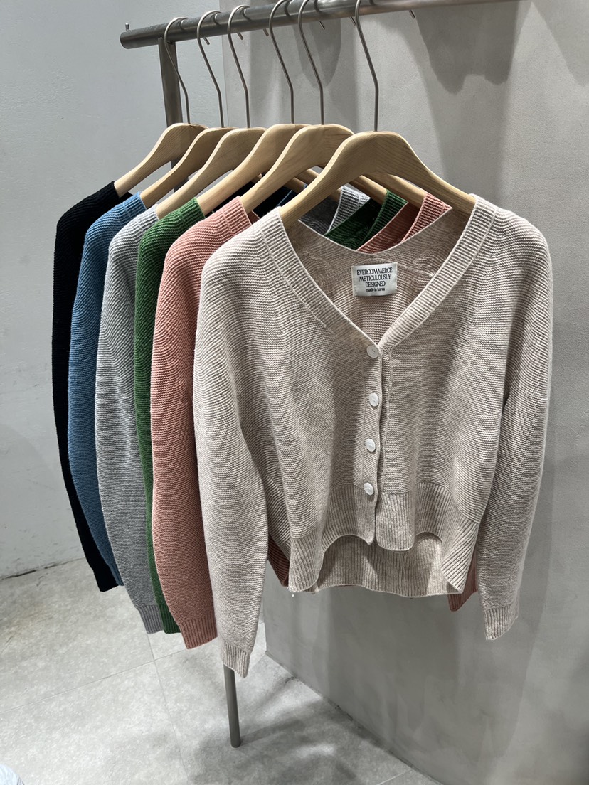 EVERCOMMERCE METICULOUSLY DESIGNED韓國代購㊣女士新品25秋冬針織衫EVERCOMMERCE針織衫