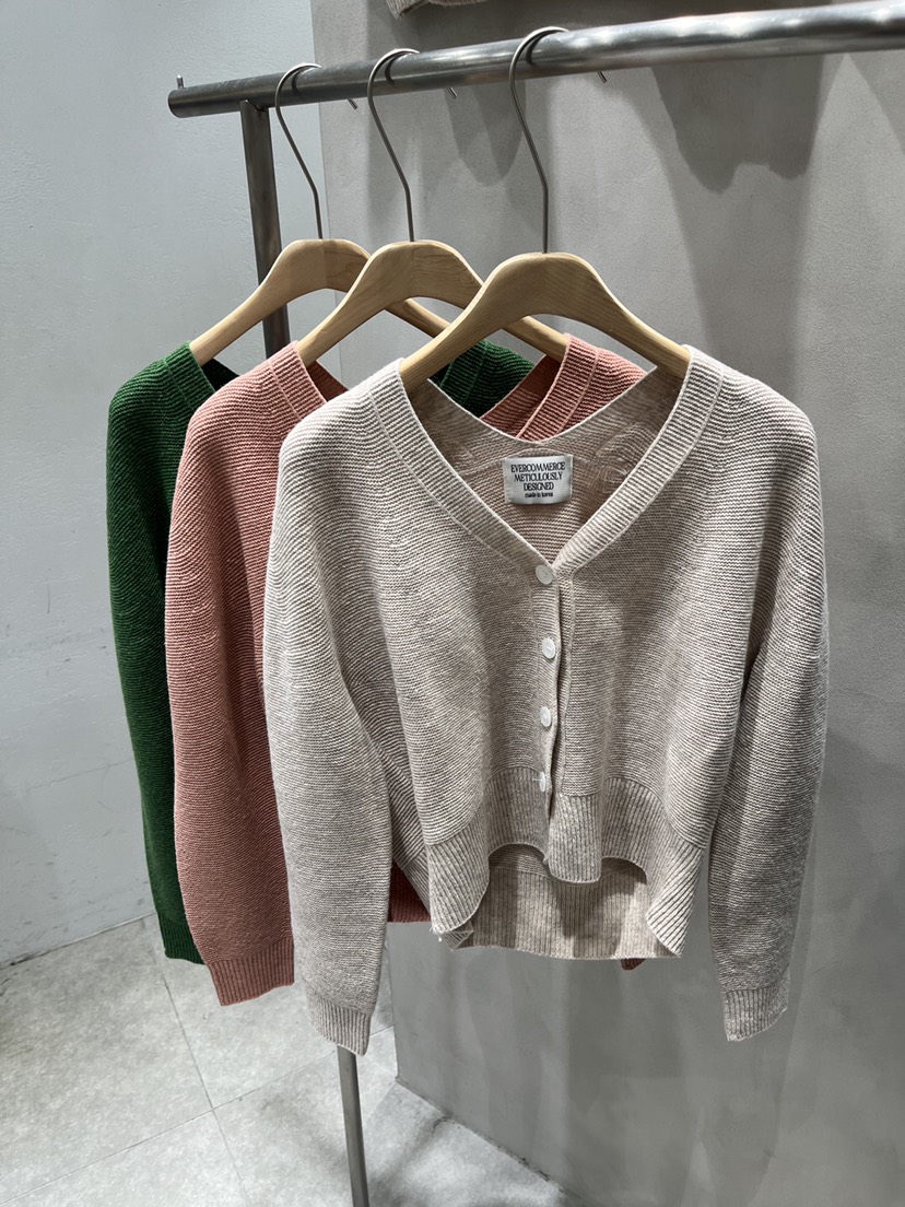 EVERCOMMERCE METICULOUSLY DESIGNED韓國代購㊣女士新品25秋冬針織衫EVERCOMMERCE針織衫