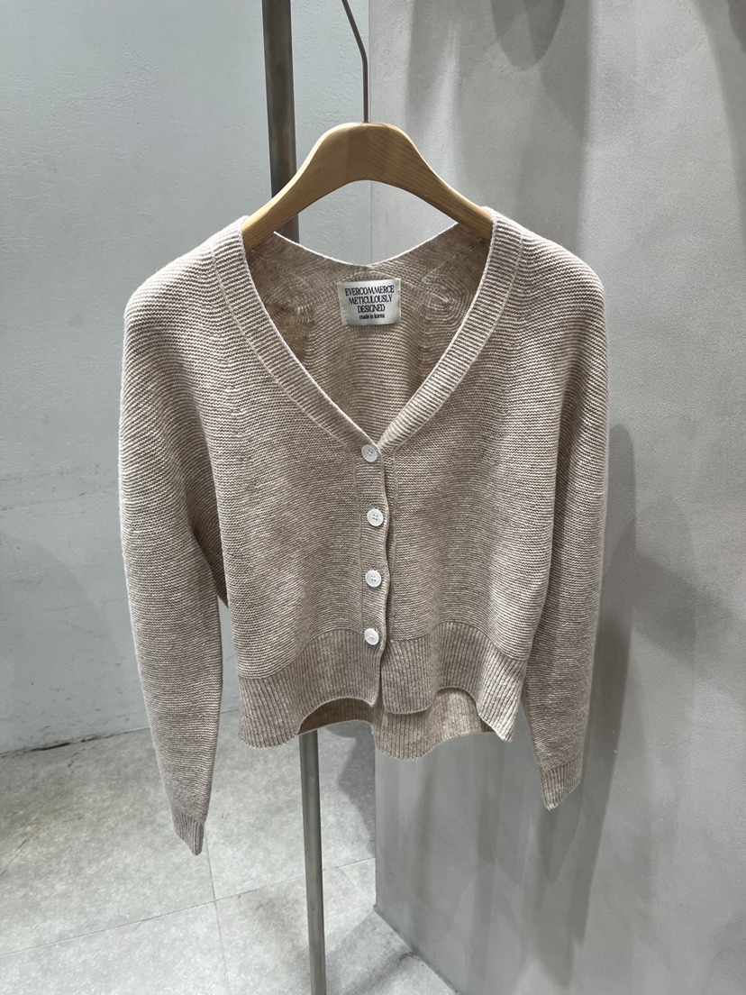 EVERCOMMERCE METICULOUSLY DESIGNED韓國代購㊣女士新品25秋冬針織衫EVERCOMMERCE針織衫